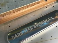 Dark Star Brewing Co. - laser engraved metal 