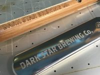 Dark Star Brewing Co. - laser engraved metal 