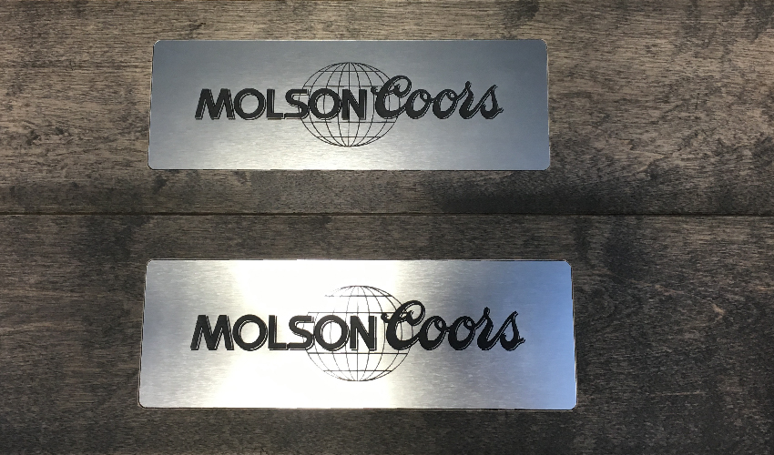 Molson Coors - engraved plaques