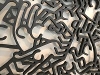 Keith Haring CNC cut wall panel