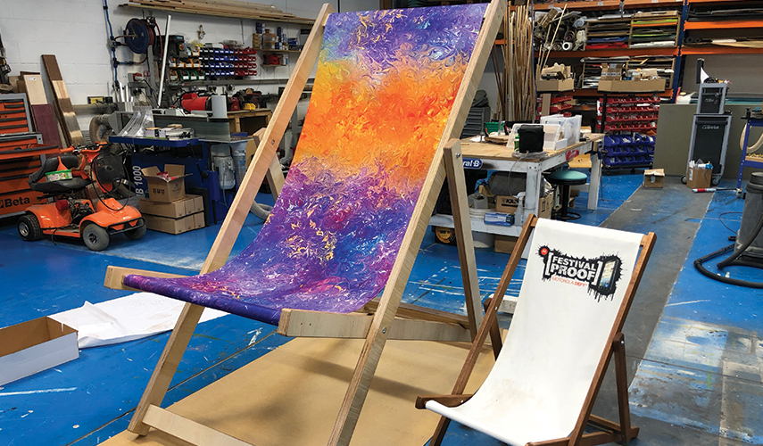 Giant Deckchairs designed and produced by Buzz