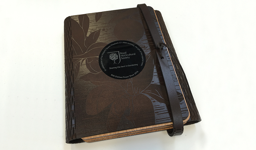 RHS Wisley - Leather-bound book presented to HM Queen Elizabeth II