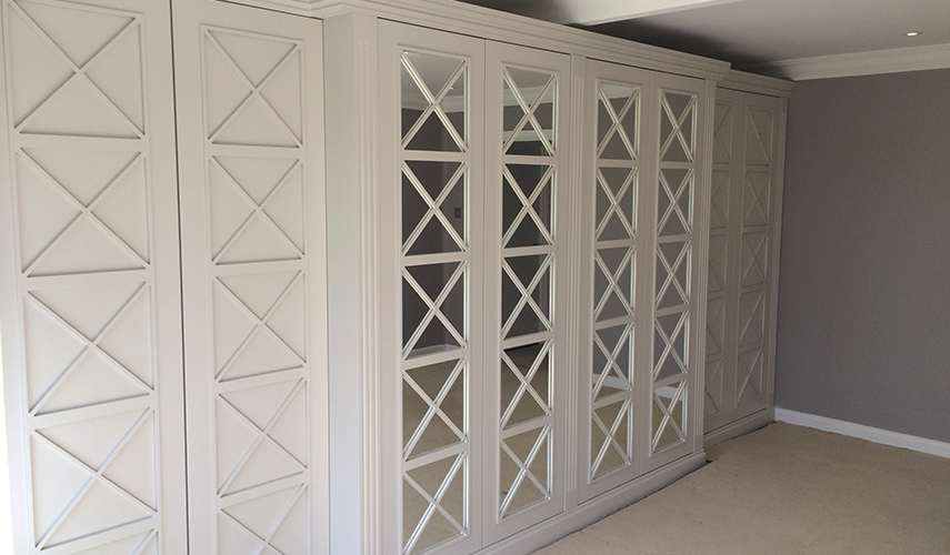 Fretwork -  mirrored wardrobes