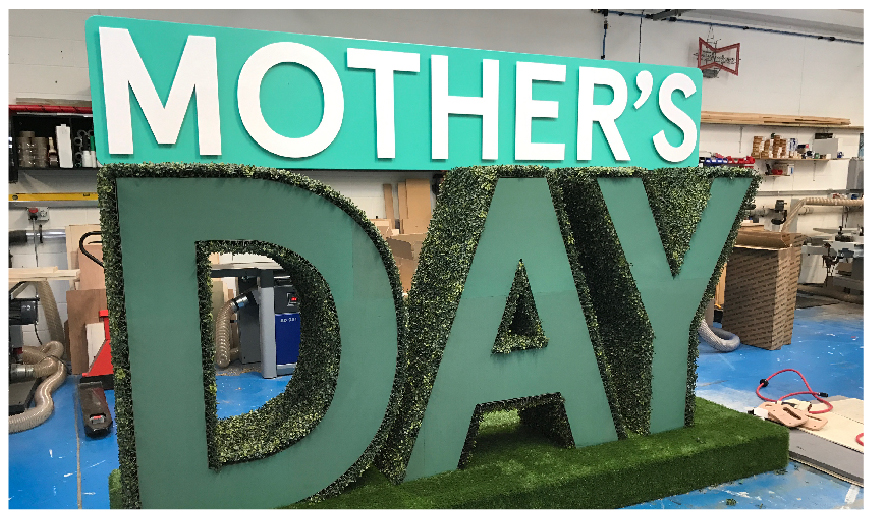 Mothers Day Sign for Tesco